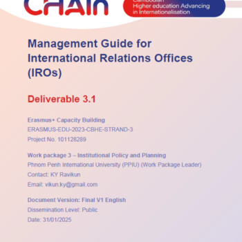 CHAIn Management Guide for IROs English and Khmer